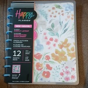 The Happy Planner classic sized 12 month planner Fresh Kitchen Flowers